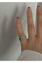 Heliophilia Silver Anillo de Latón Plateado